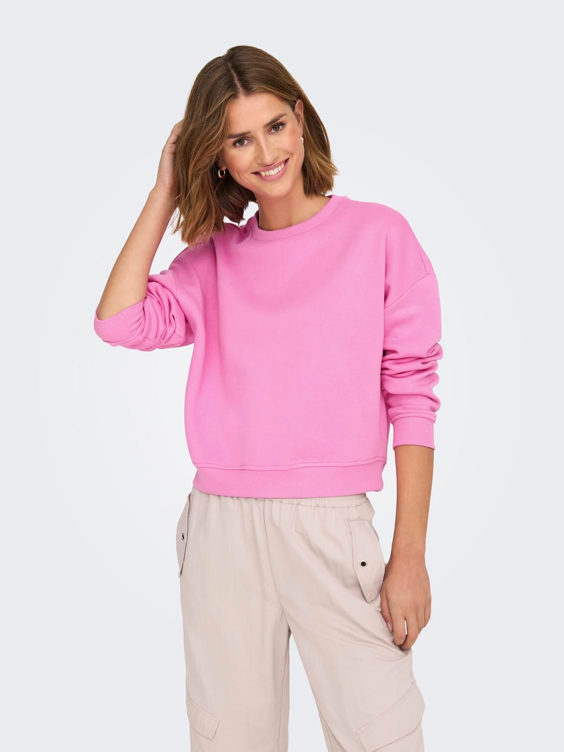 ONLSWEAT Sweatshirt Fuchsia Pink