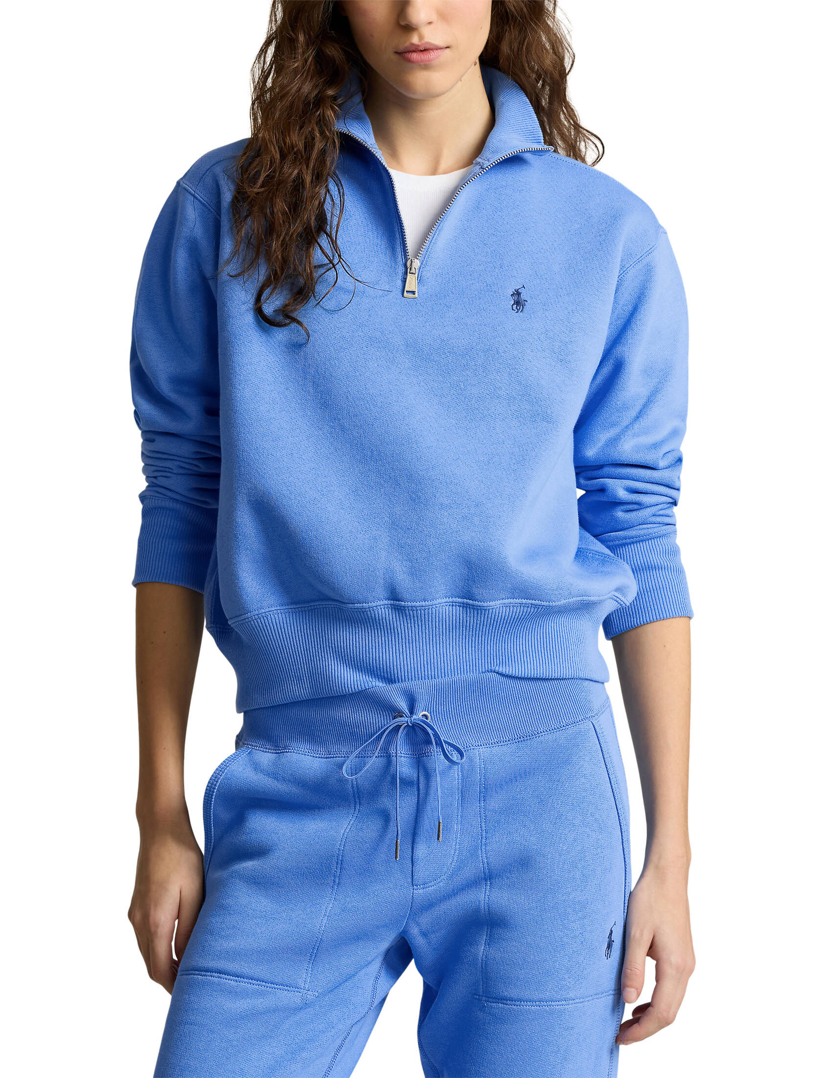 Polo Ralph Lauren| Damen Sweatshirt mit Troyerkragen Relaxed Fit
