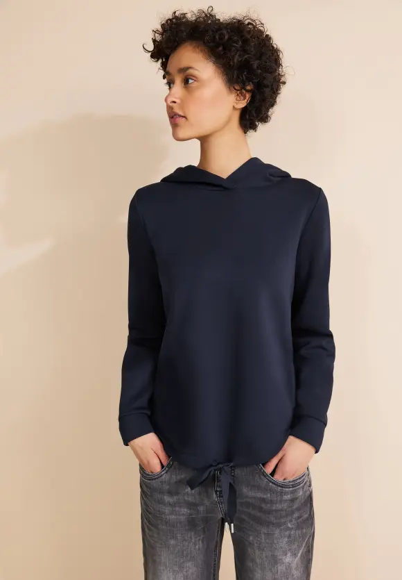 Cupro Sweatshirt - deep blue