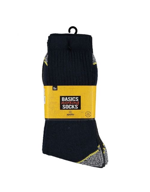 Apollo Werksokken 5-Pack - Sokken - Assorti 5 paar 5-Pack 39\/42
