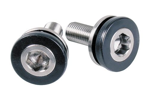 KURBELSCHRAUBEN M8x15mm für 4kant-Tretlager mit Staubkappe  silber schwarz