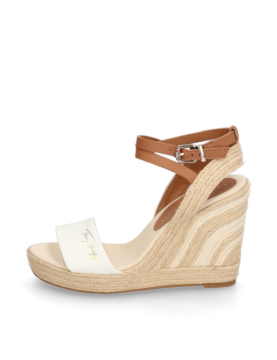 ELEVATED TH LEATHER WEDGE SANDAL