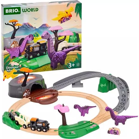 BRIO togbanesæt med dinosaurer 36094