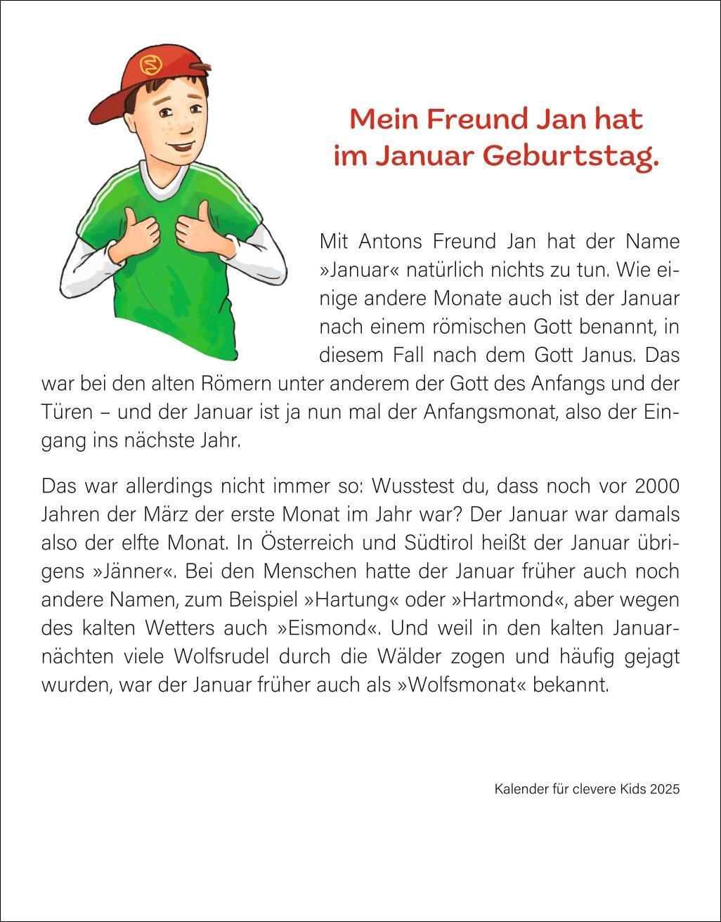 Kalender für clevKids Tagesabreißkalender 2025