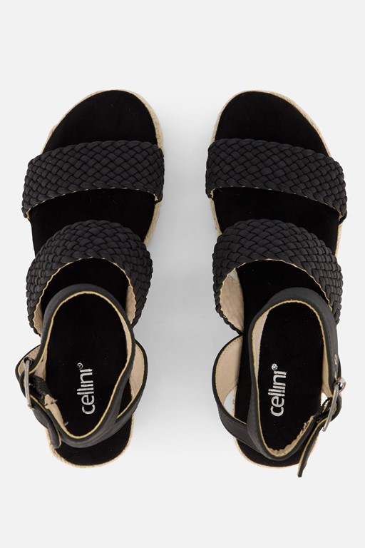 Cellini Espadrilles zwart Pu