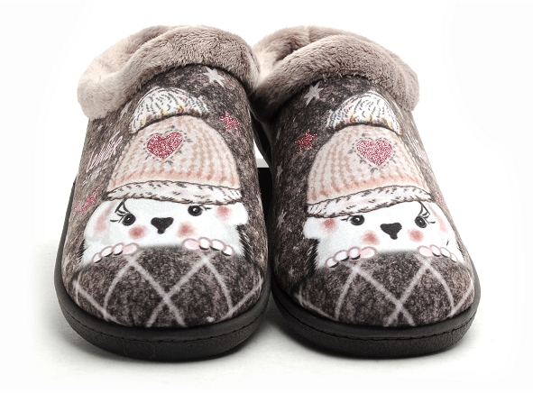 Plumaflex roal chaussons femme r12213 gris
