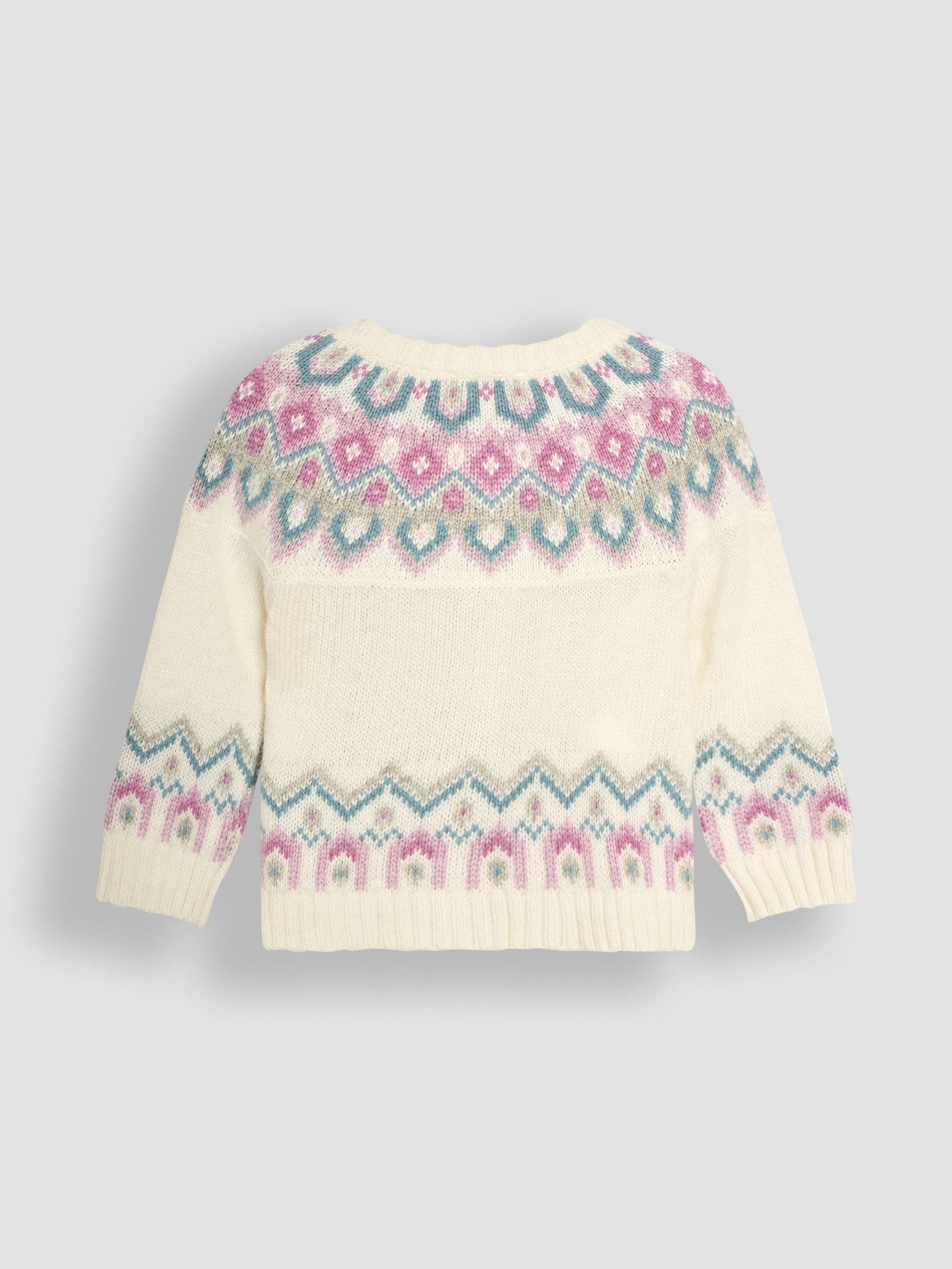 JoJo Maman Bébé - Vest met fairisle-patroon