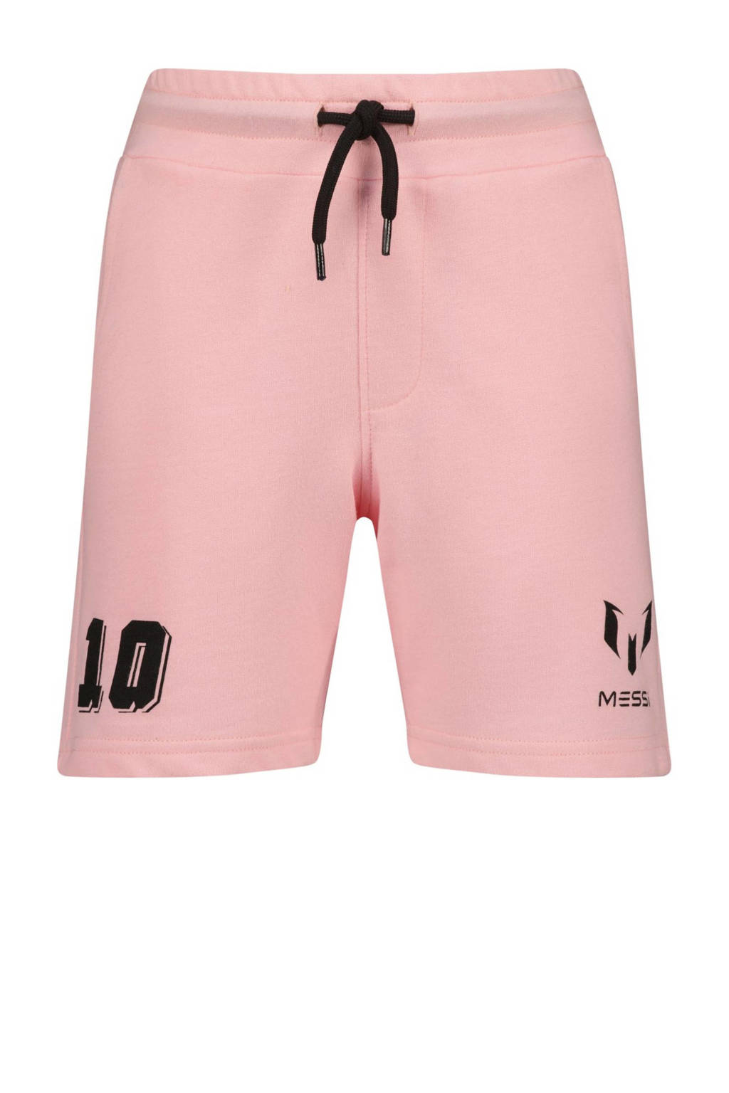 Messi sweatshort Rasto met printopdruk lichtroze