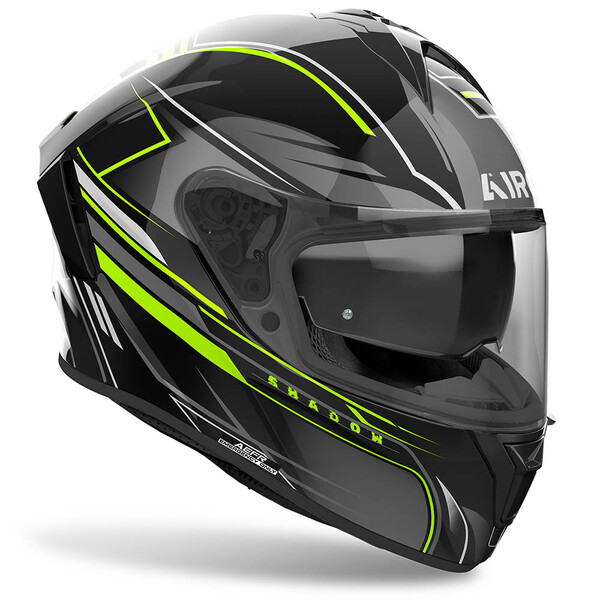 Airoh - Casque Spark 2 Shadow Noir / Jaune fluo / Brillant