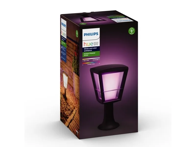 Philips Hue White Color Ambiance Econic Udendørs Pedestal Bedlampe