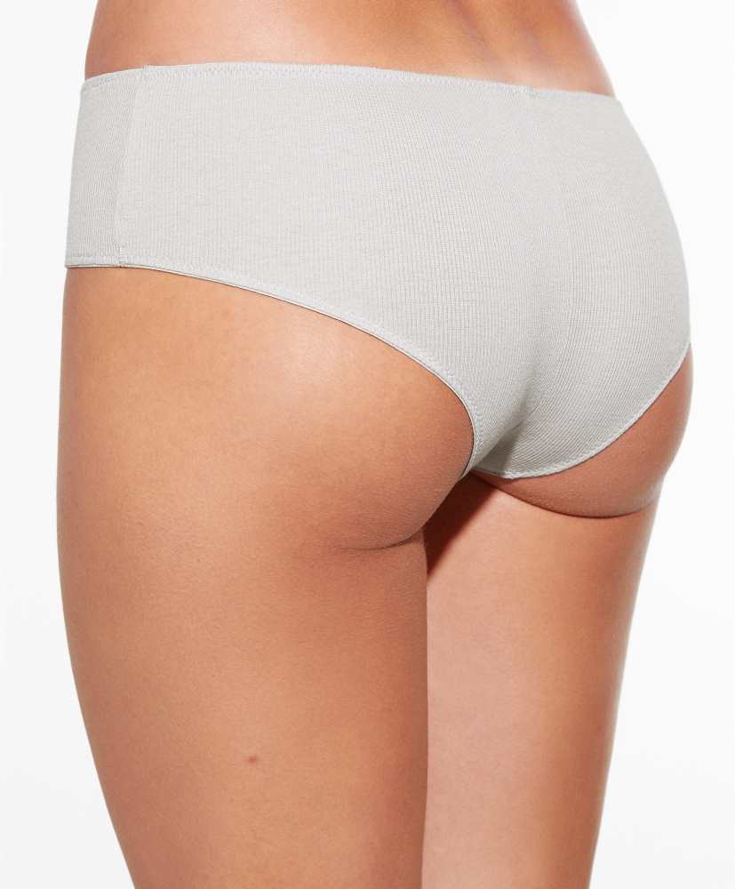 pares de calcinhas tipo culote em algodão canelado