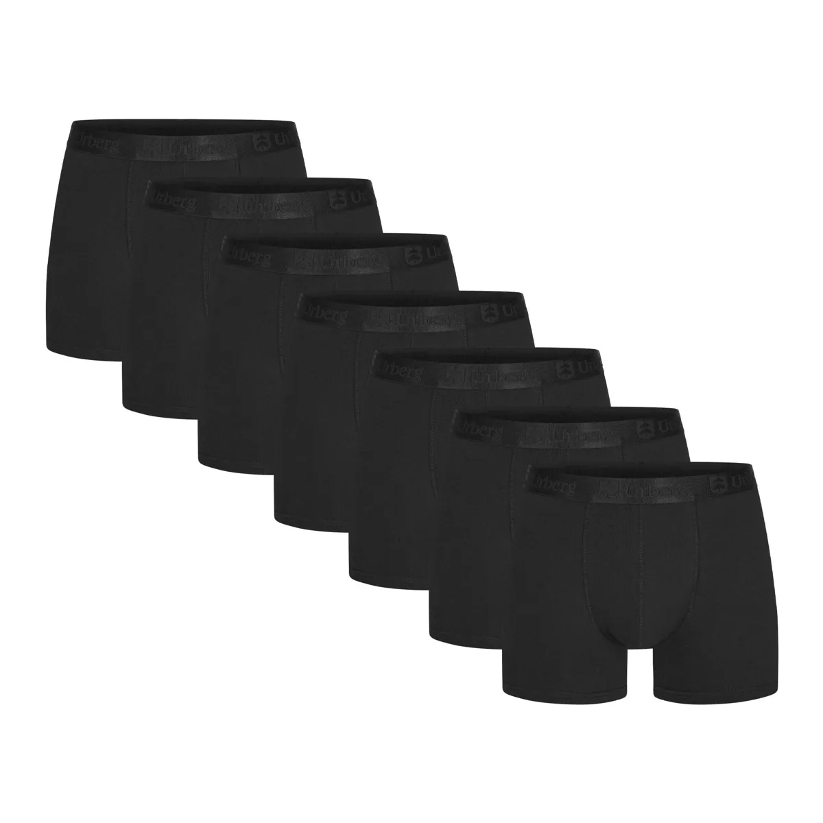 Urberg Men's Bamboo Boxers 7-Pack Black Beauty