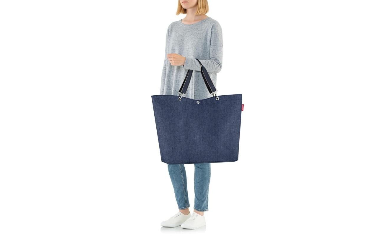 Tasche Classic Shopper XL Herringbone Dark BlueSchultertasche für jeden Tag
