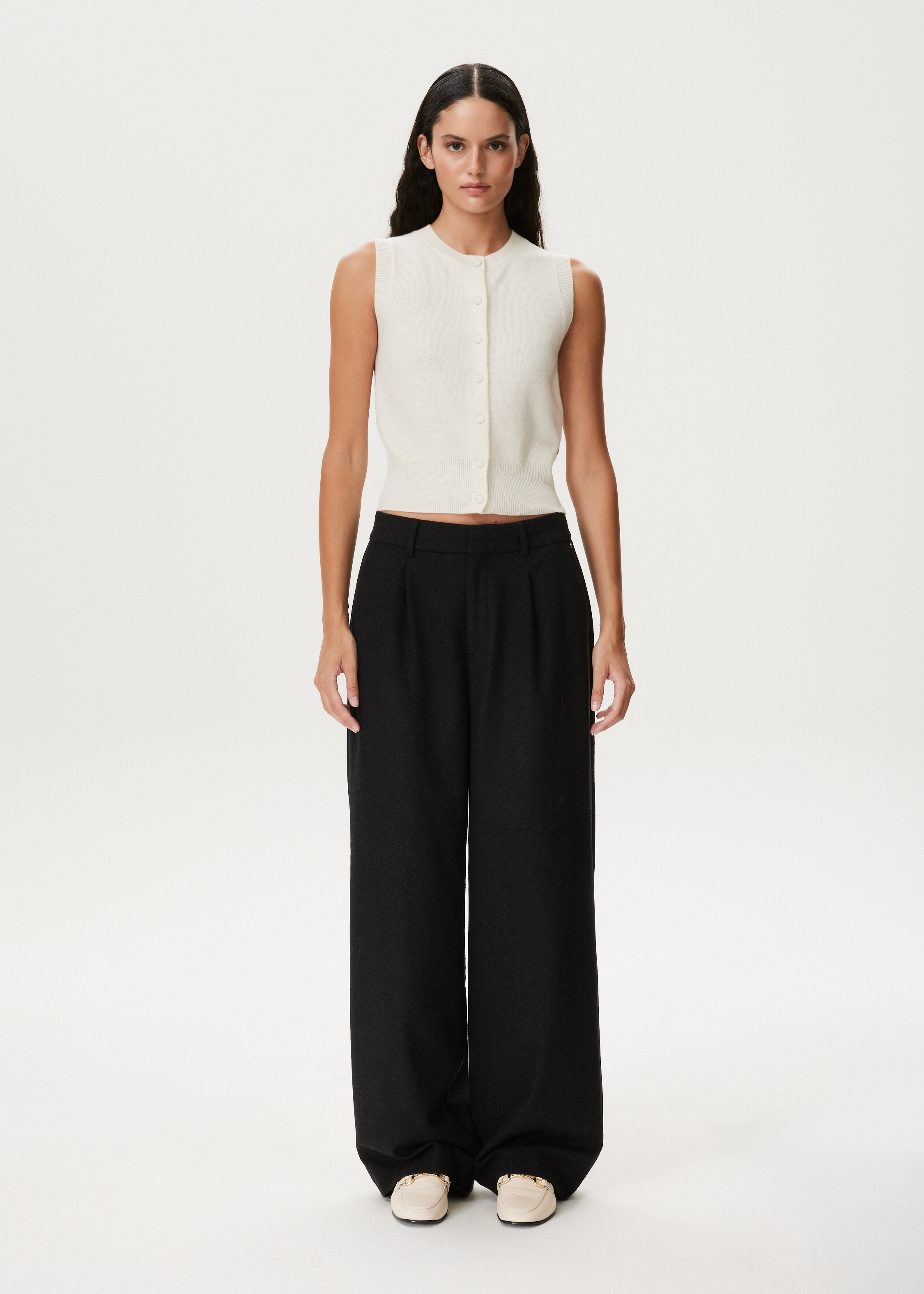 Gebreide spencer cashmere blend