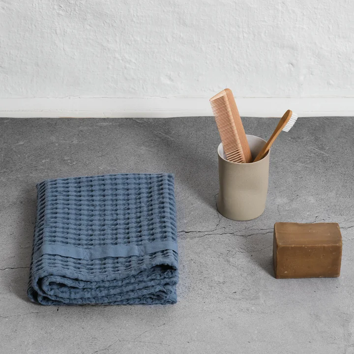 The Organic Company - Big Waffle Handtuch, 50 x 75 cm, stone