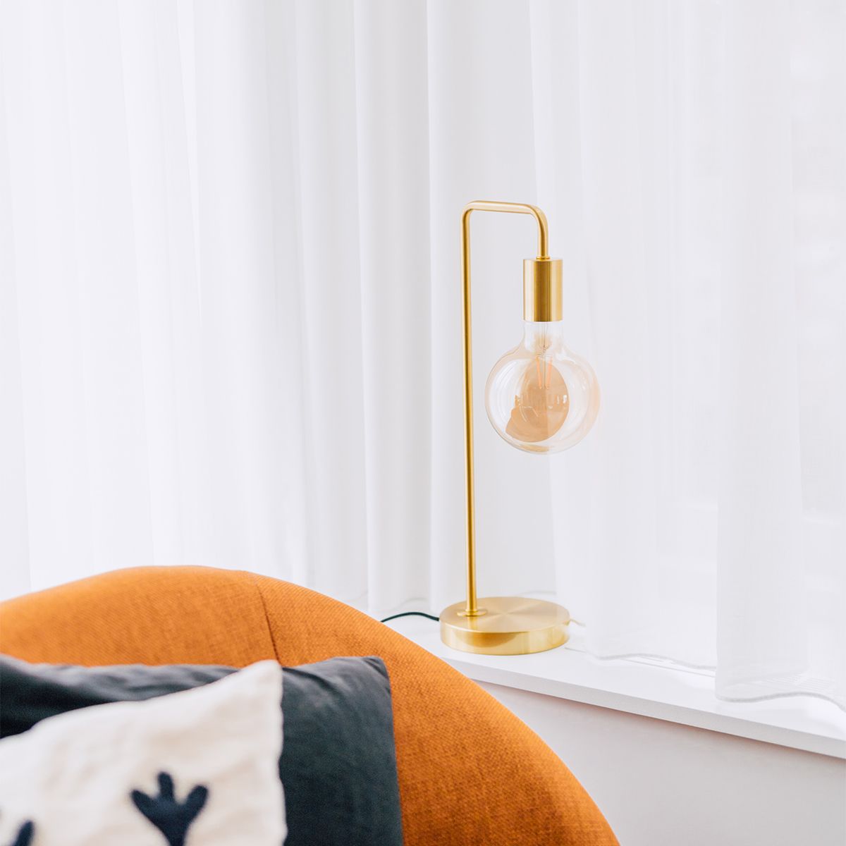 Art Deco tafellamp messing - Facil