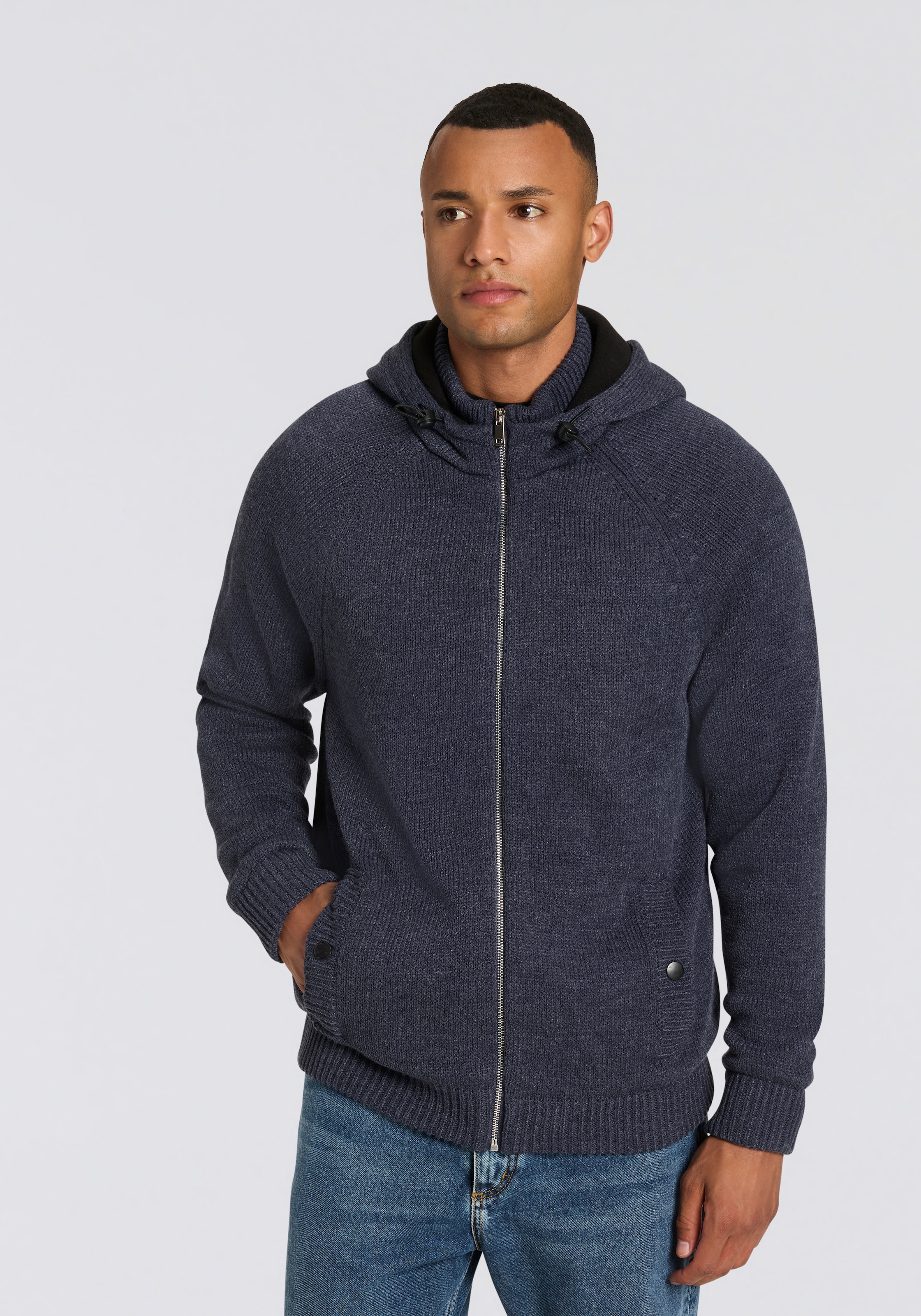 Bruno Banani Kapuzenstrickjacke , warm gefüttert