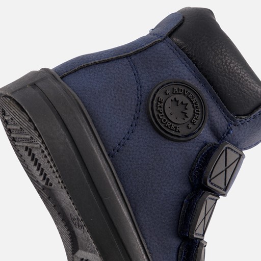 Muyters Velcro Sneakers blauw Imitatieleer