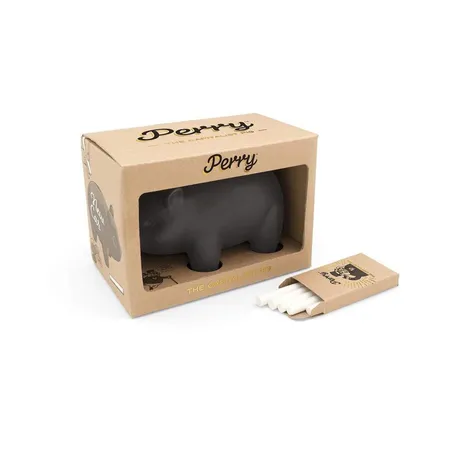 Luckies Lustiges Sparschwein Perry, schwarz