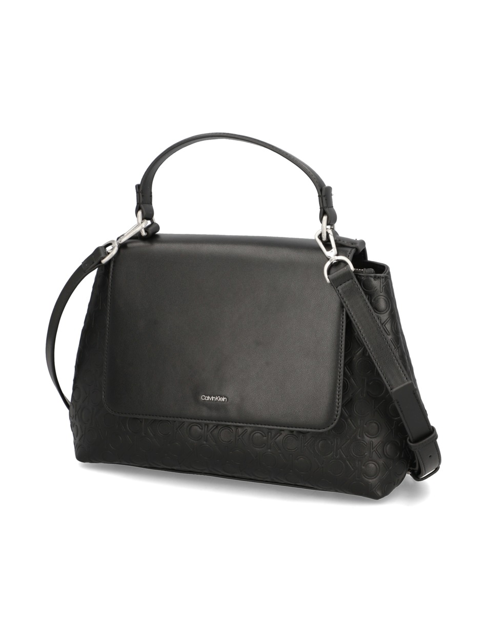 CK MUST TOP HANDLE TOTE-EMB MONO