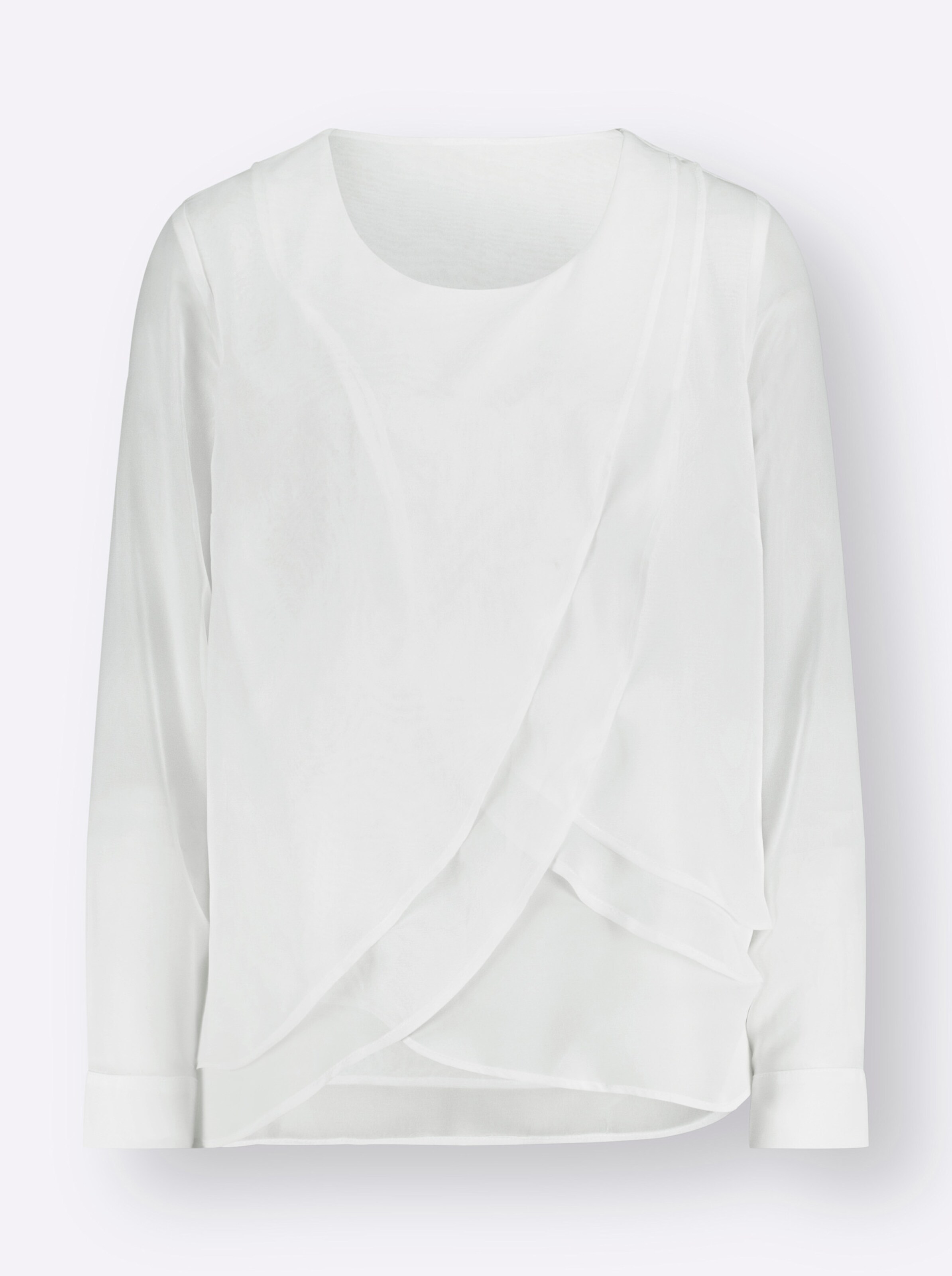 Bluse in ecru