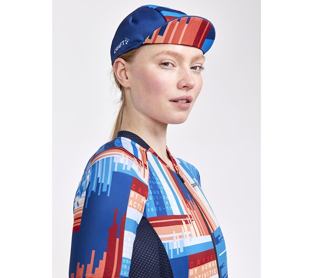 Craft ADV Endurance Graphic Fietsshirt Korte Mouwen Blauw/Wit/Multi Dames