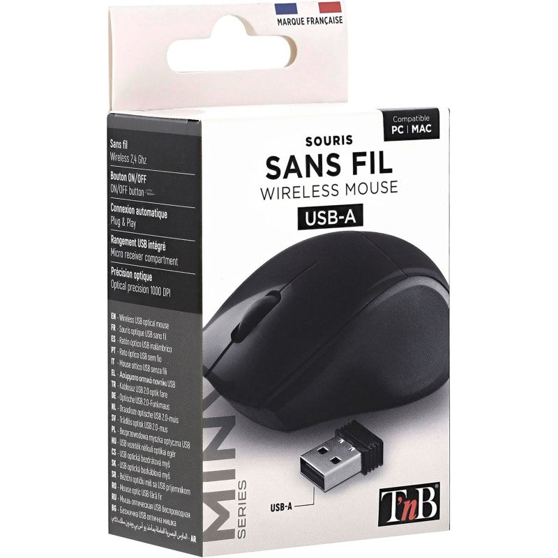 Souris sans fil compacte couleur