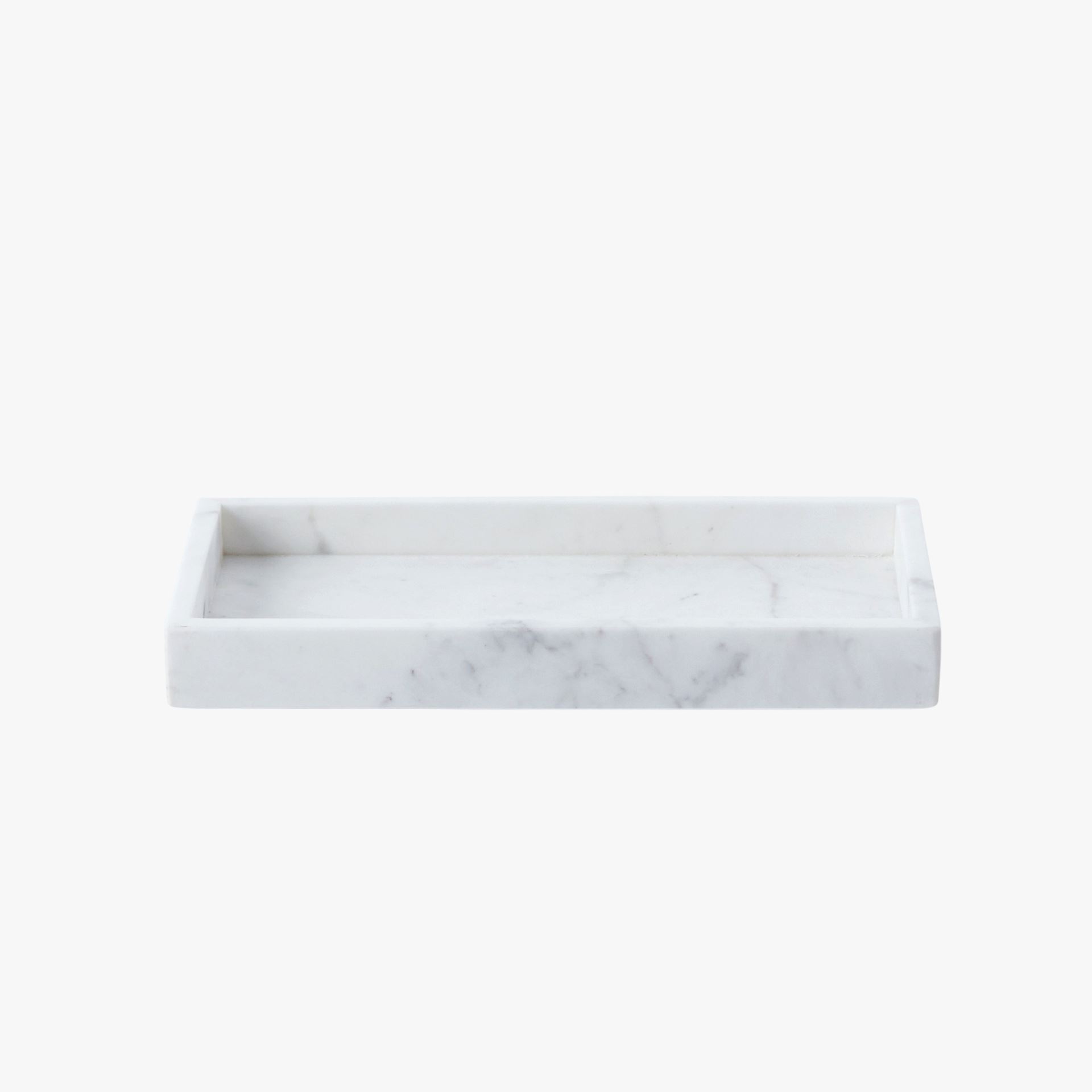 Marmor brett hvit - 11x22x3 cm