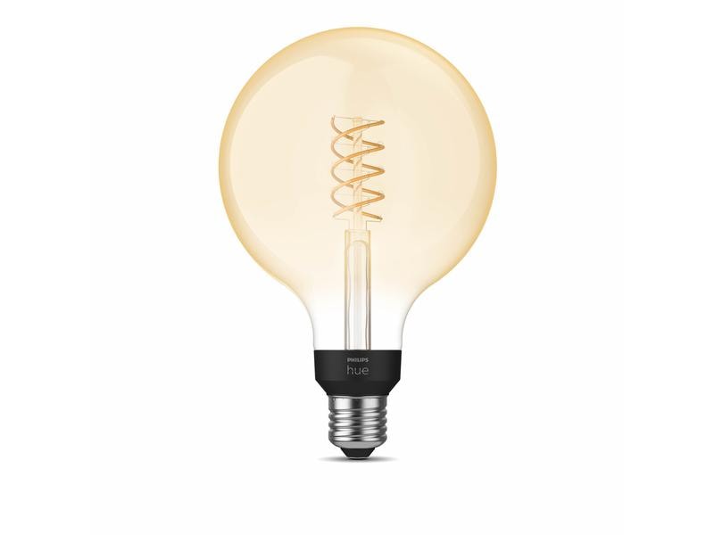 Philips Hue White E27 Einzelpack Giant Globe Filament 550 l Filament-Leuchtmittel mit E27 Sockel