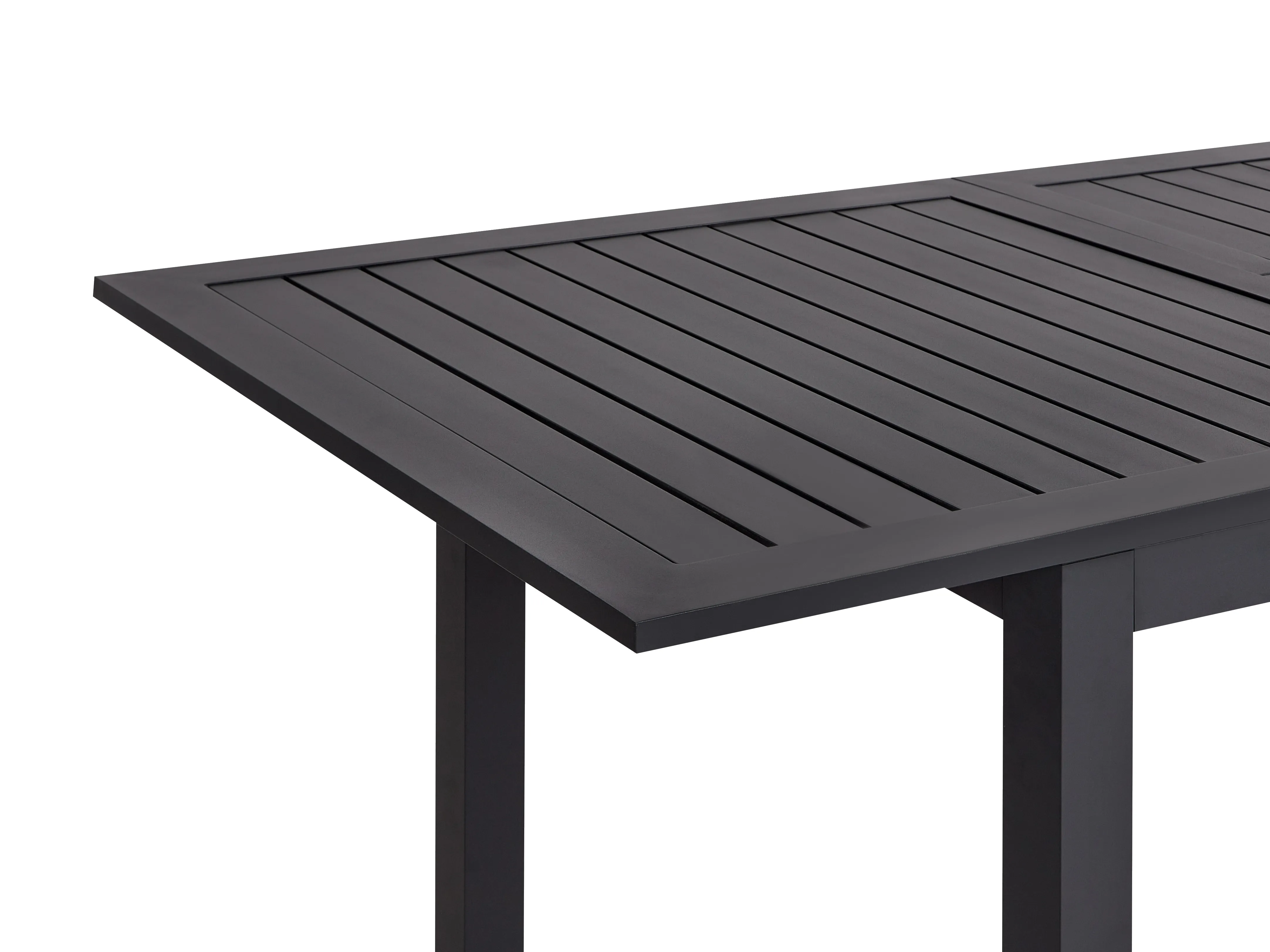 Uitschuifbare tuintafel SKALOMA 180/240 cm 90 cm Metaal Donkergrijs