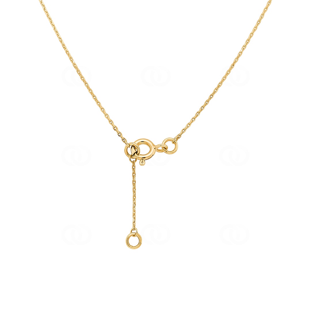 Collier mit Anhänger 750/18 K Gelbgold 42cm
