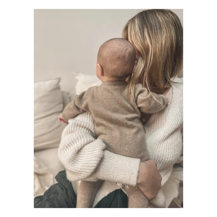 My Little Freckle Combinaison Cachemire Bio Babygrow | Camel