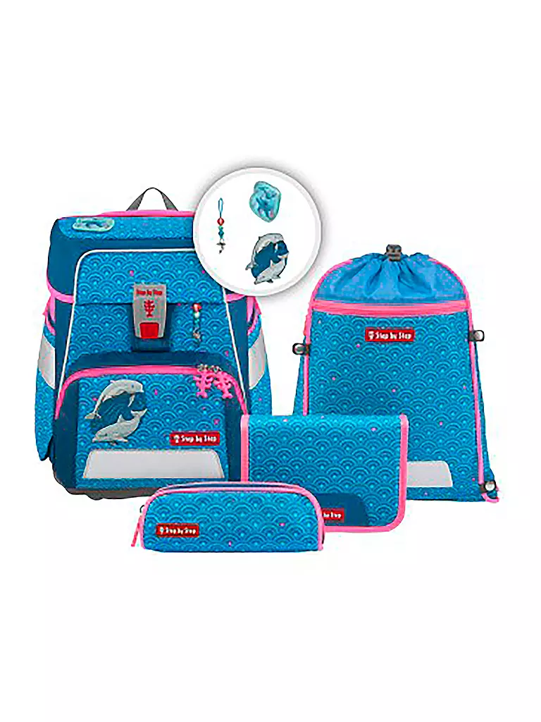 STEP BY STEP Schultaschen Set Space 5tlg  türkis