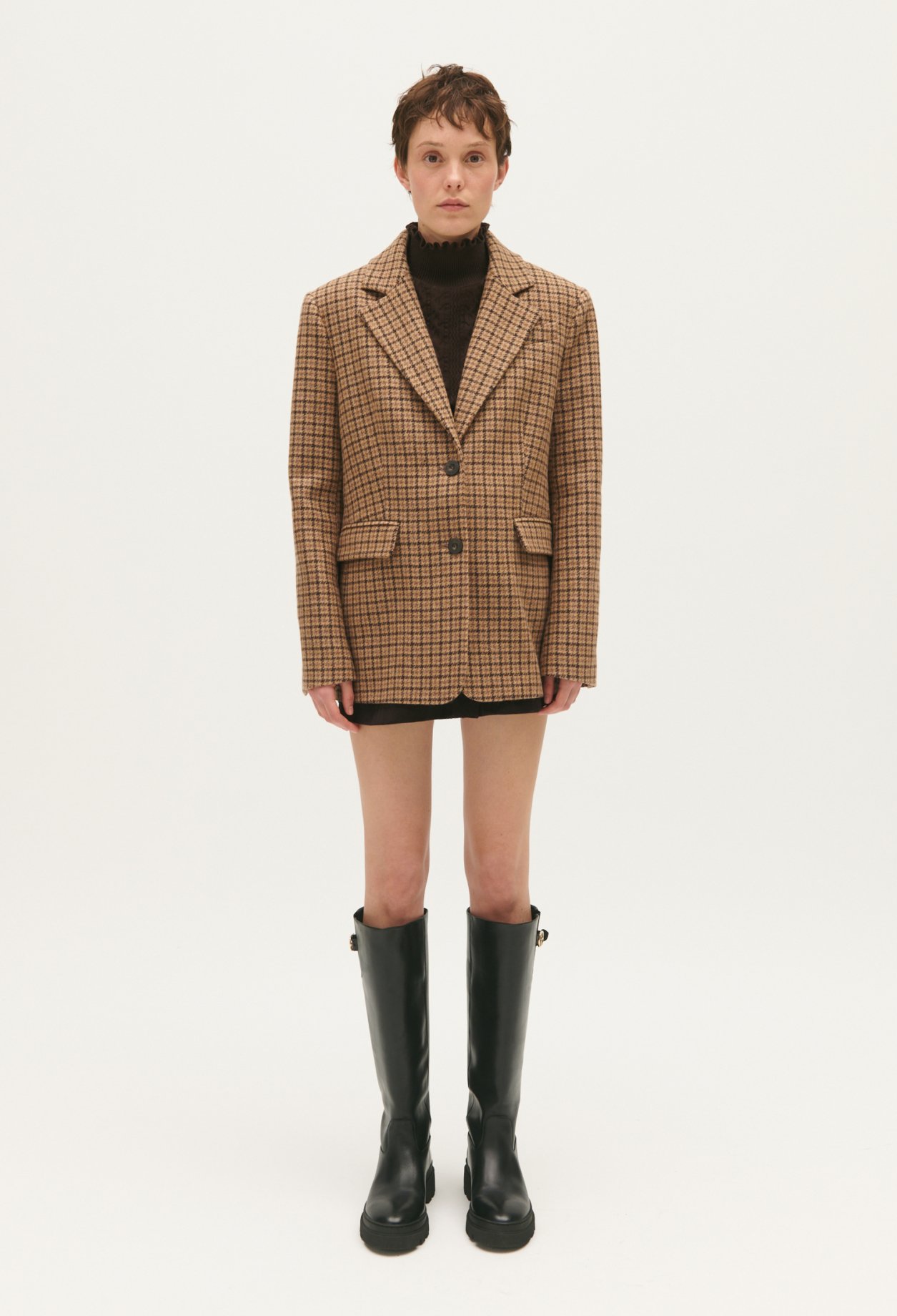 Veste velours carreaux