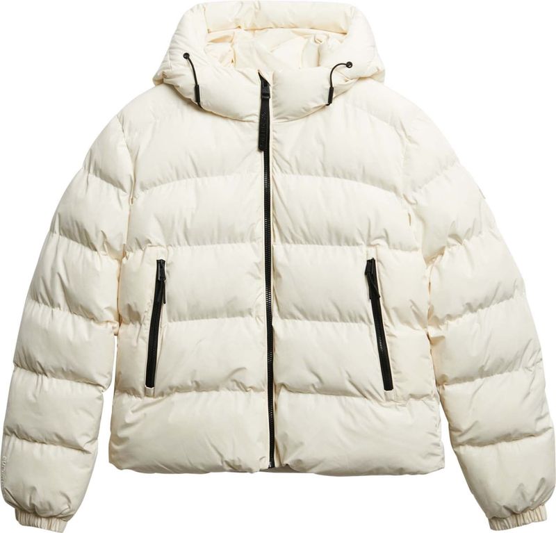 Superdry Pufferjas Sports Off White dames