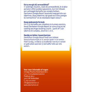 Davitamon Energie Boost Kauwtabletten 40KTB