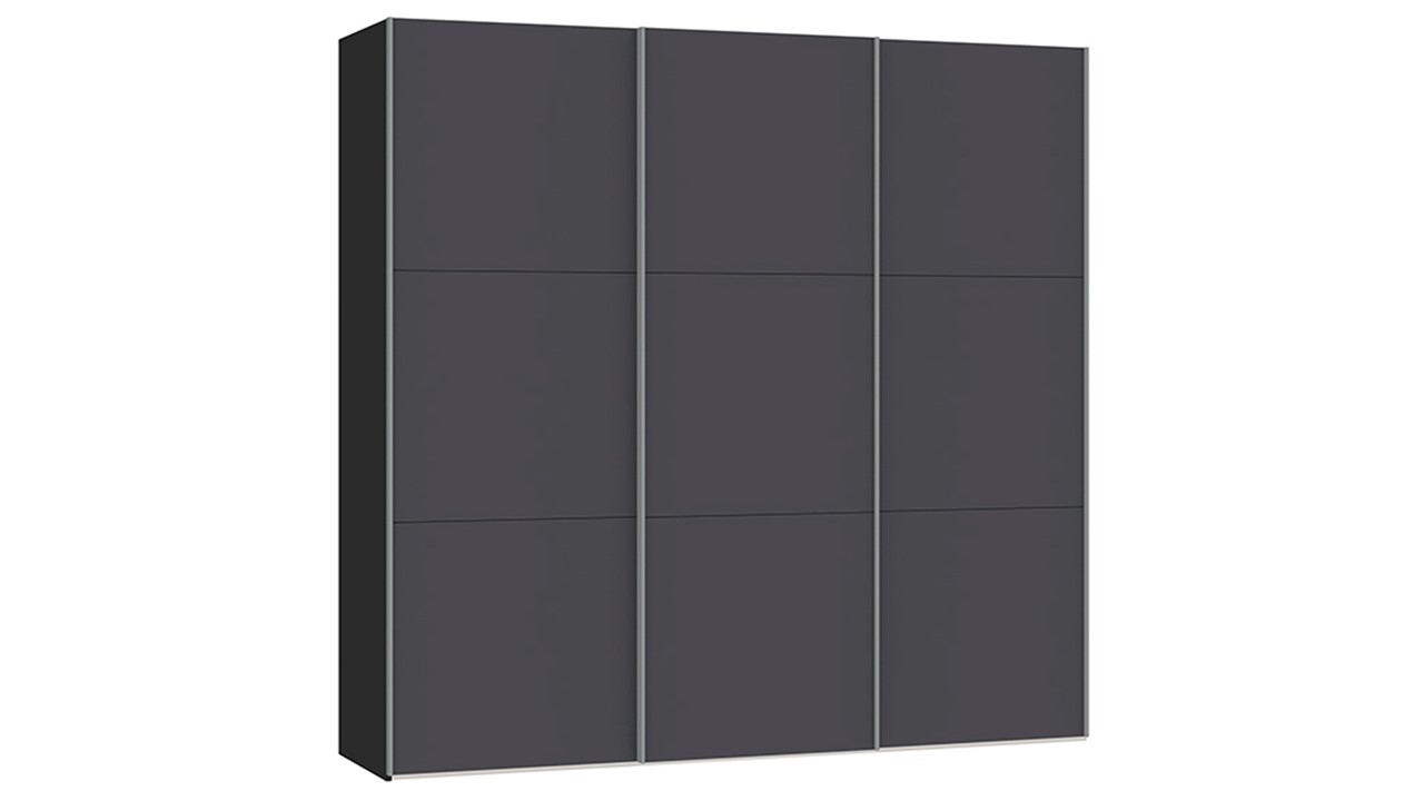 Schuifdeurkast Switchline nova zwart/antraciet