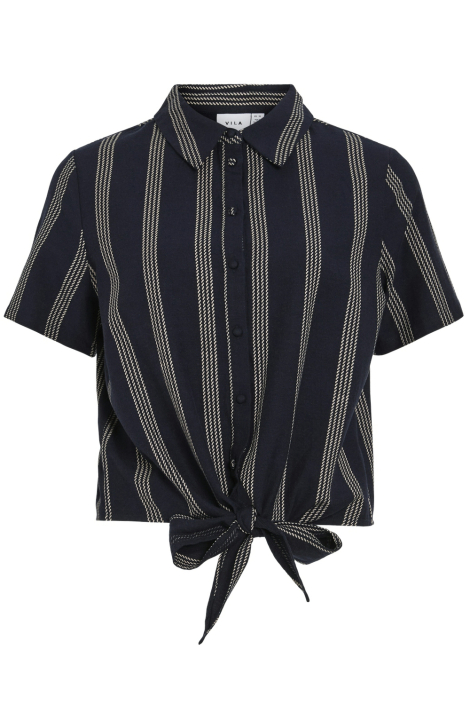 Vila blauwe dames blouse