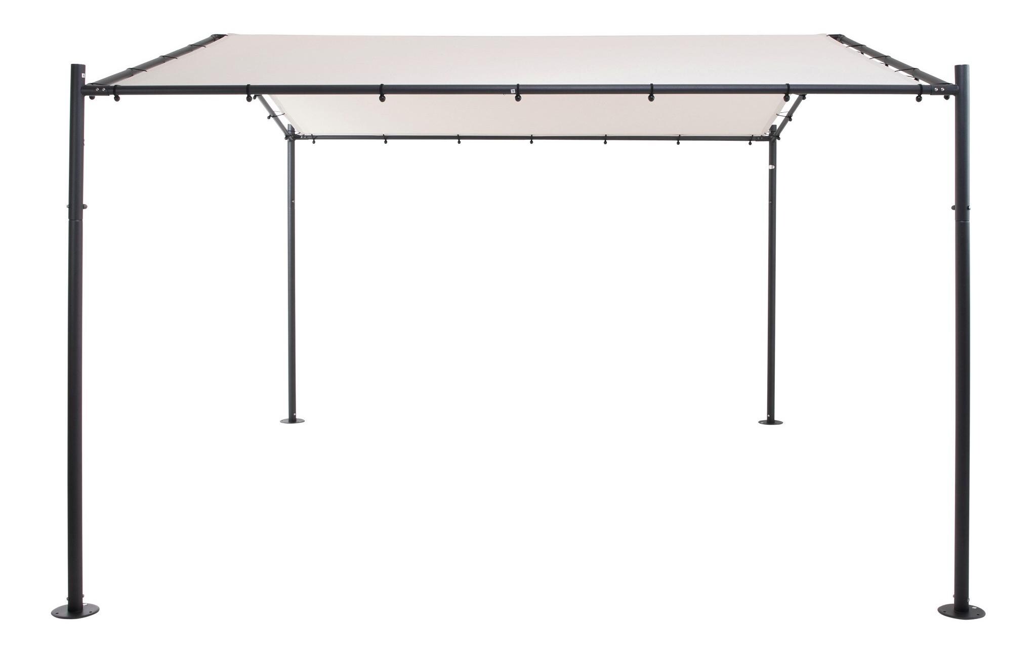 Pavillon Roma, Anthrazit / Sand<br>Pavillon mit UV Schutz