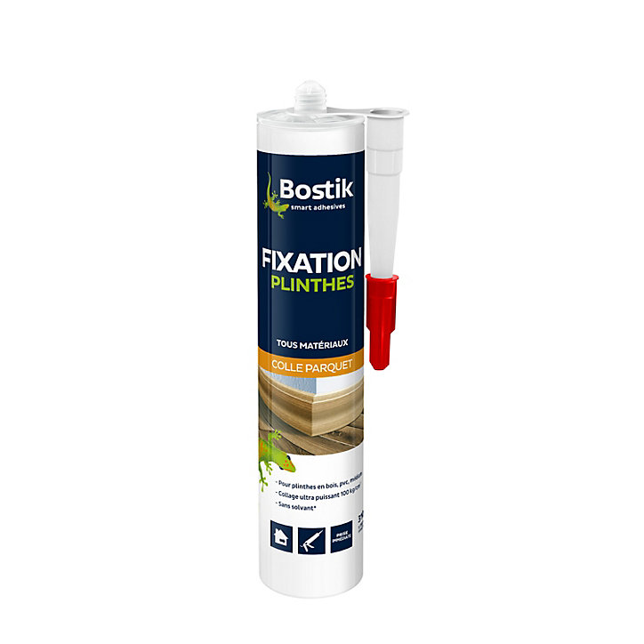 Colle Parquets Bostik Fixation Plinthes Cartouche 310 ml