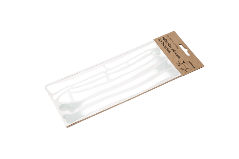 REFLECTIVE BONE STICKERS WHITE