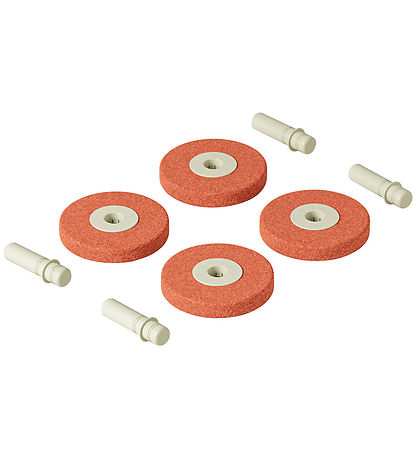 MODU 4x Foam Wheels - 4er-Pack - Burnt Orange/Dusty Green