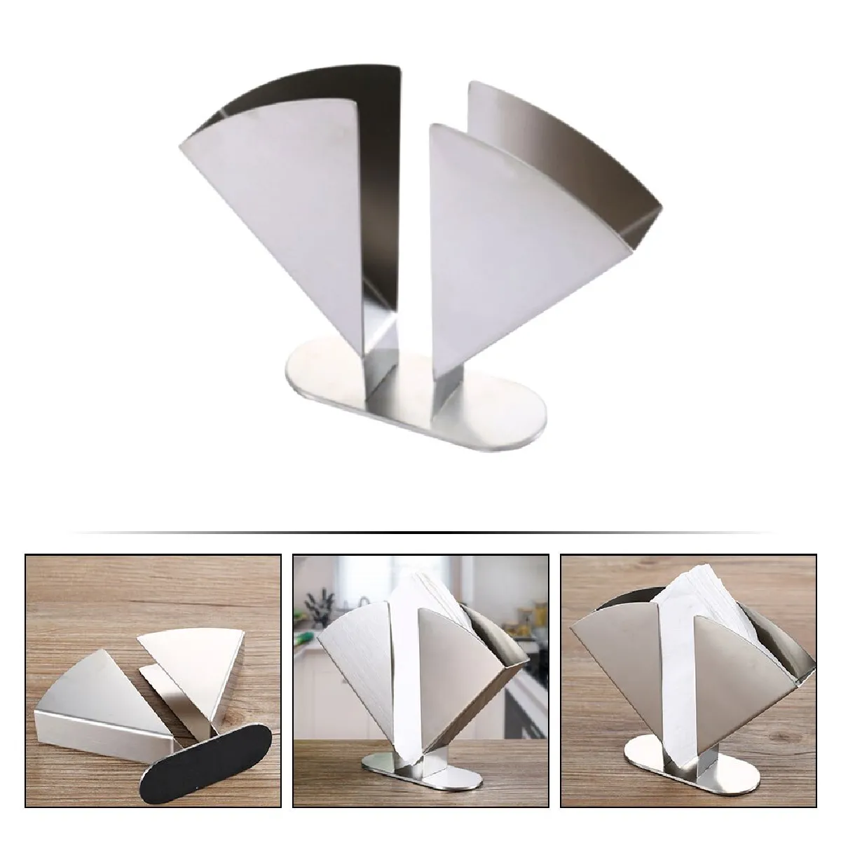 Porte-serviettes de bureau Universal - Argent
