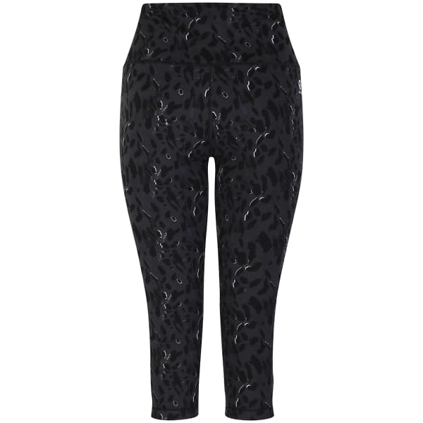 Collant running DARE 2B W INFLUENTIAL 3/4 LEGGING BLACK DASH PRINT