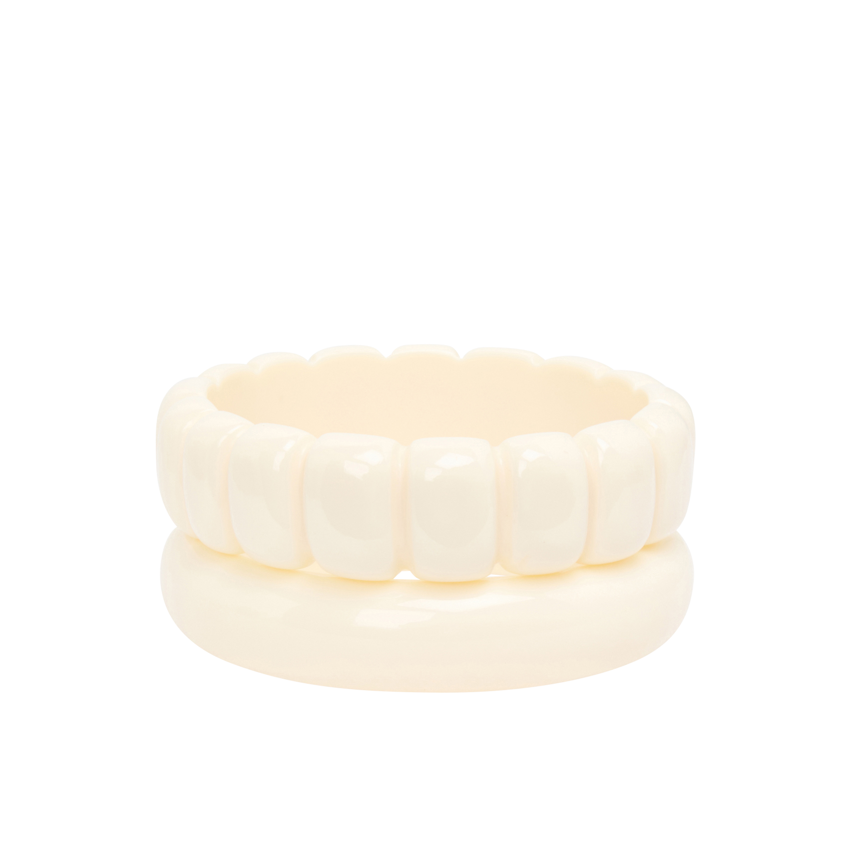 MILANN - Set de deux joncs| Blanc