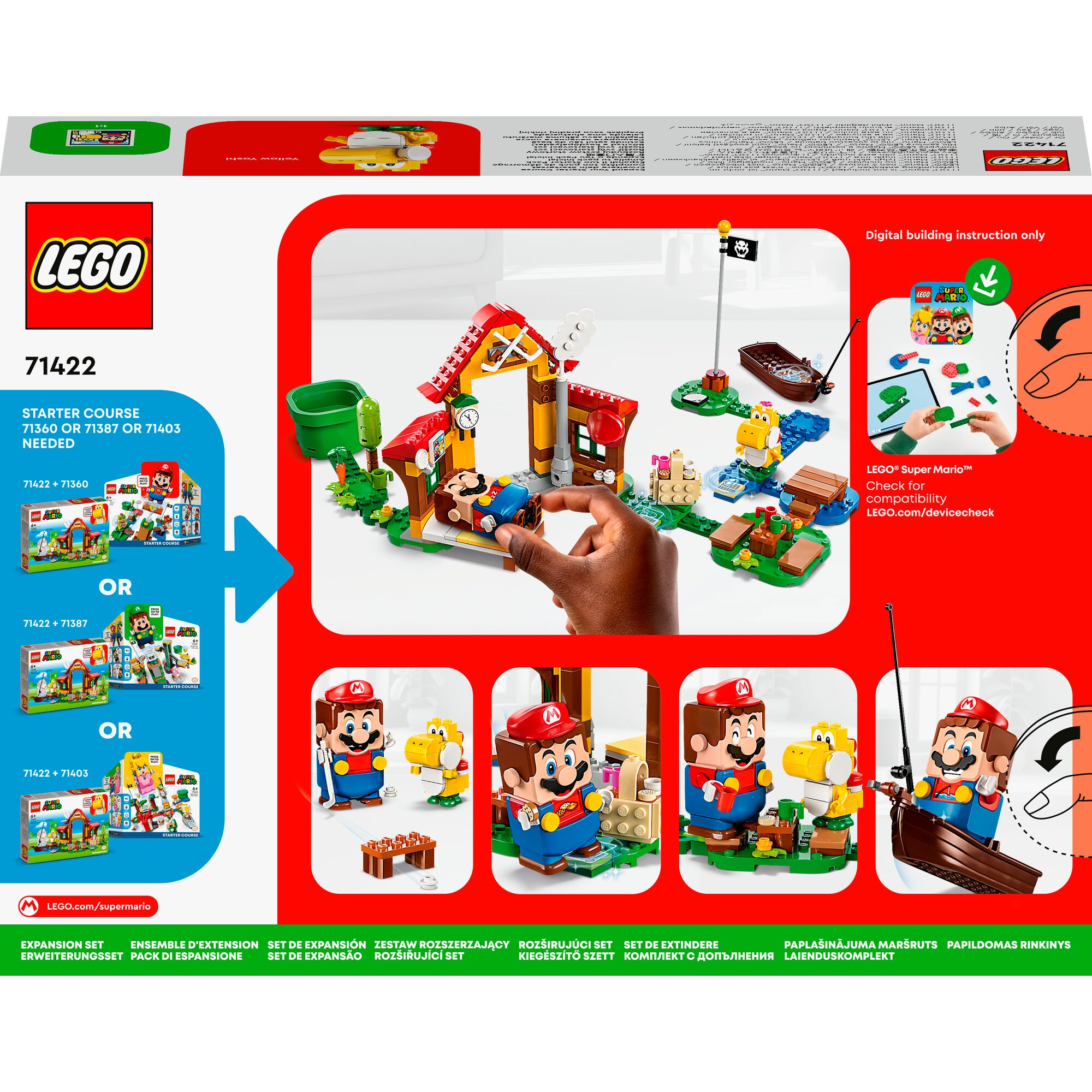 LEGO Konstruktionsspielzeug Super Mario Picknick bei Mario - Erweiterungsset