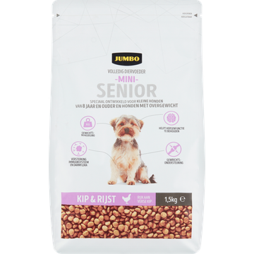 Jumbo Hondenvoer Mini Senior Kip & Rijst 1,5kg
