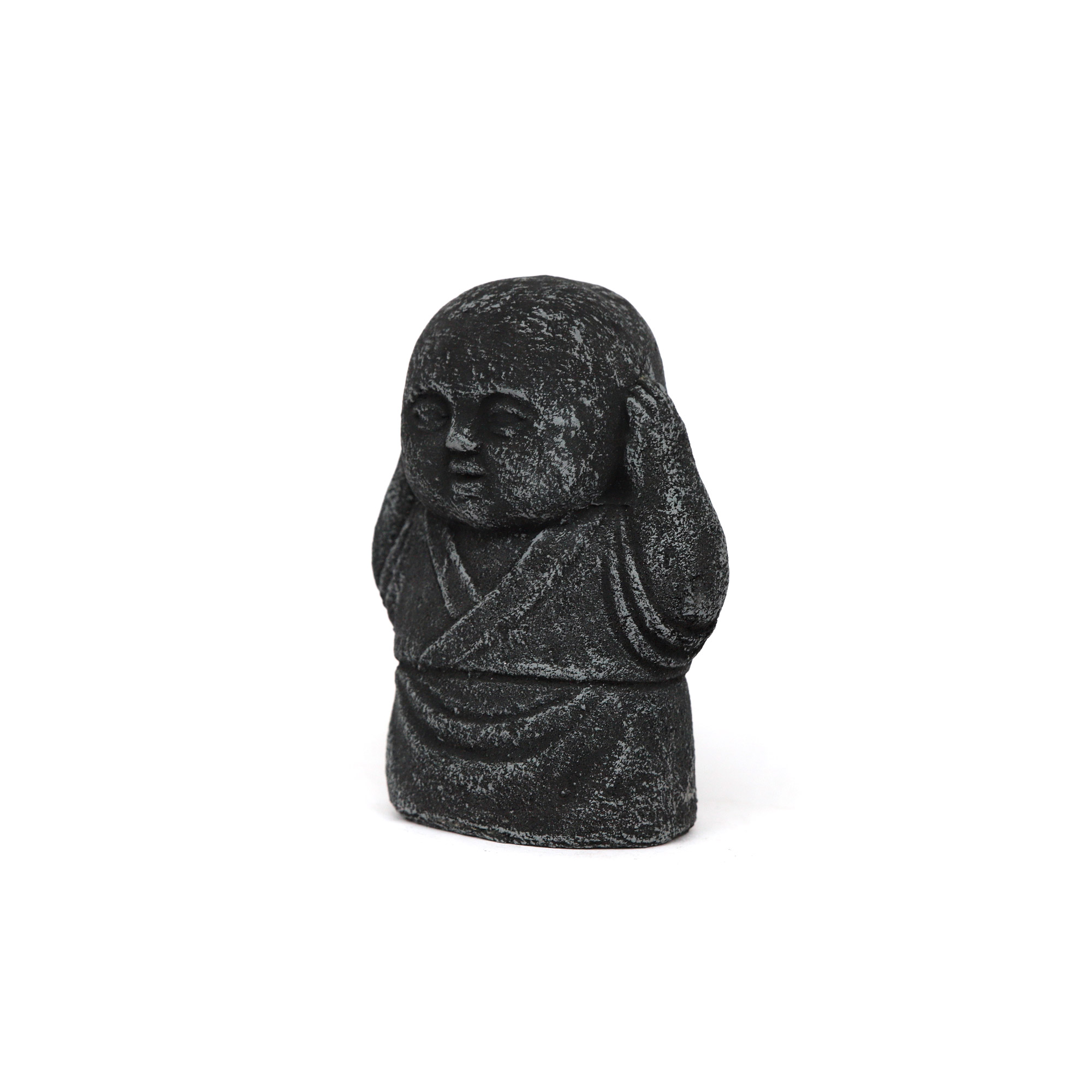 Zementfigur 'Fat Jizo - nichts hören', H 17 cm, B 12 cm, T 8 cm günstig bestellen