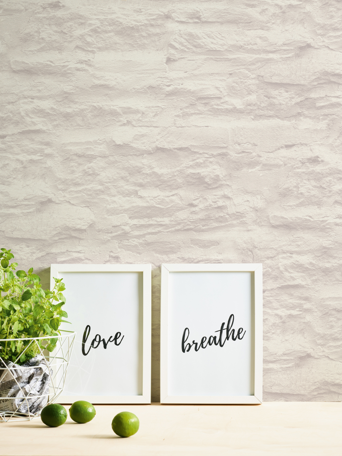 Vliestapete BEST OF WOOD`N STONE 2ND EDITION - creme - Stein - 10 Meter