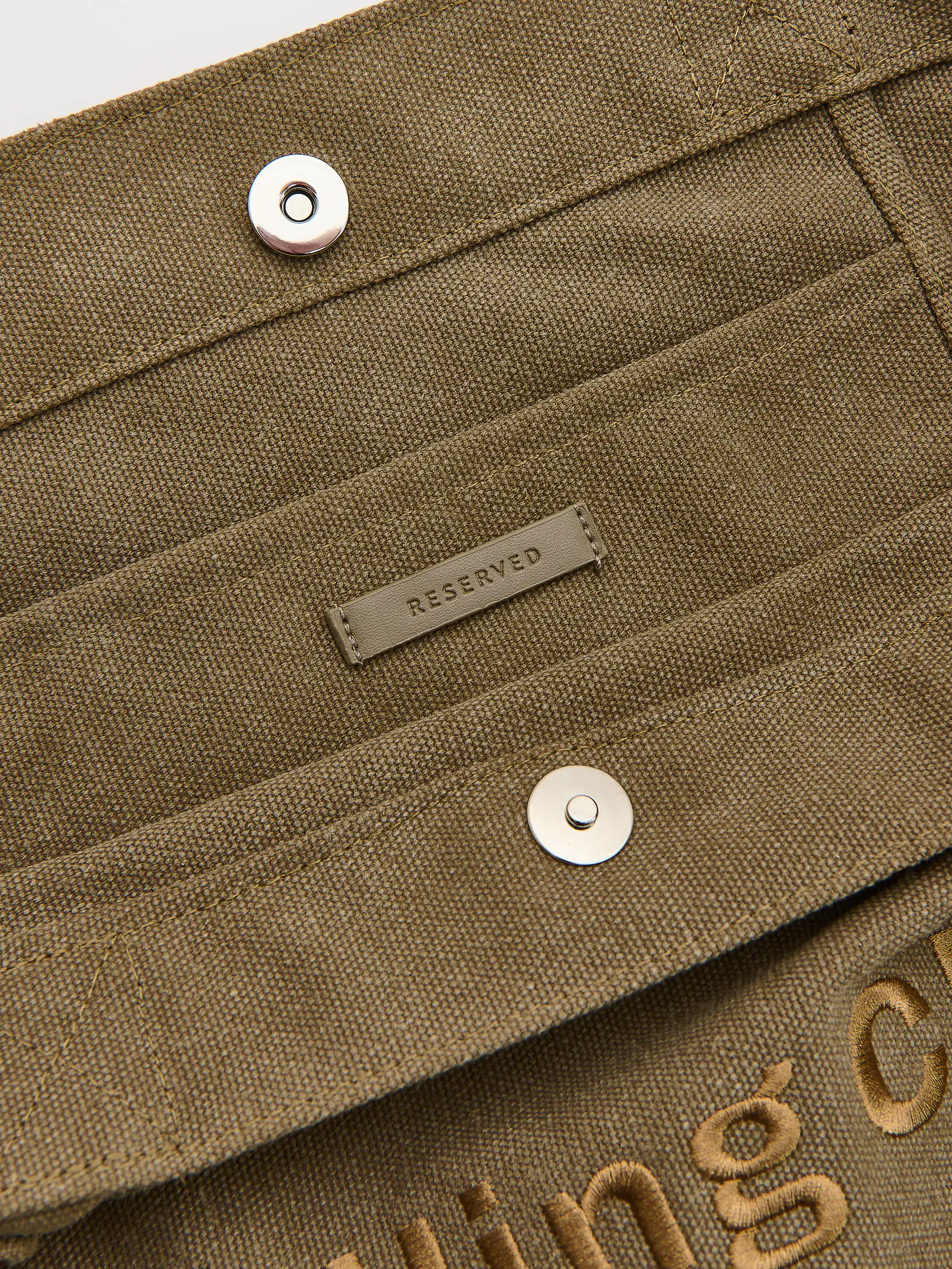 Shopper-Tasche mit Stickerei